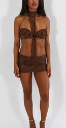 The Brown Ruffle dress