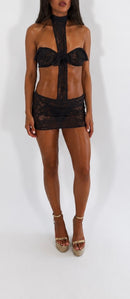 The Black ruffle dress