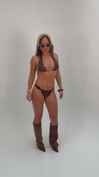 Golden girl bikini top